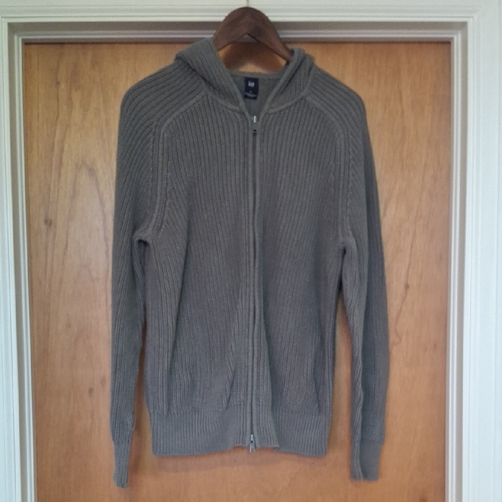 Men's Vintage GAP Zip-Up Hooded Sweater